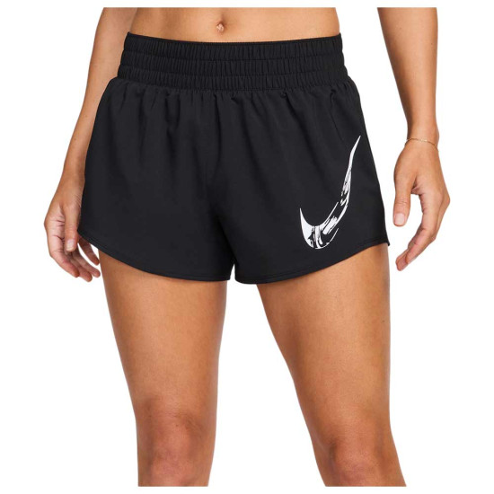 Nike Γυναικείο σορτς One Dri-FIT Mid-Rise Brief-Lined Graphic Shorts